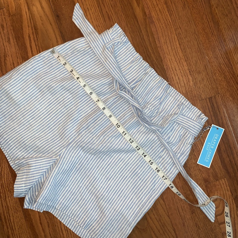Draper James RSVP Linen blend Paperbag Shorts. Sz S. - Picture 6 of 15